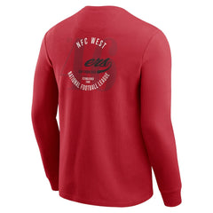 San Francisco 49ers Darius Rucker Collection Washed Waffle-Knit Long Sleeve T-Shirt Scarlet | Fanatics