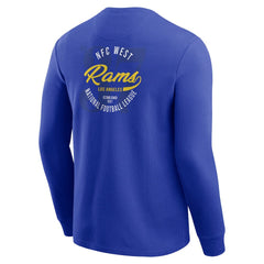 Los Angeles Rams Darius Rucker Collection Washed Waffle-Knit Long Sleeve T-Shirt Royal | Fanatics