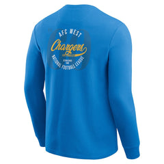 Los Angeles Chargers Darius Rucker Collection Washed Waffle-Knit Long Sleeve T-Shirt Powder Blue | Fanatics