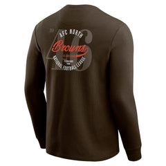 Cleveland Browns Darius Rucker Collection Washed Waffle-Knit Long Sleeve T-Shirt Brown | Fanatics