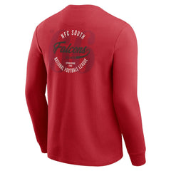 Atlanta Falcons Darius Rucker Collection Washed Waffle-Knit Long Sleeve T-Shirt Red | Fanatics