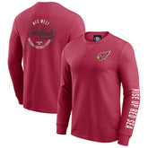 Arizona Cardinals Darius Rucker Collection Washed Waffle-Knit Long Sleeve T-Shirt Red | Fanatics