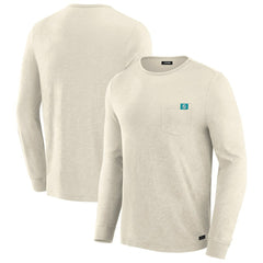 Miami Dolphins J. Palmer In-The-Pocket Long Sleeve T-Shirt Cream | NFL