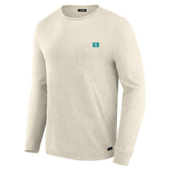 Miami Dolphins J. Palmer In-The-Pocket Long Sleeve T-Shirt Cream | NFL