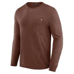 Cleveland Browns J. Palmer In-The-Pocket Long Sleeve T-Shirt Tan | NFL
