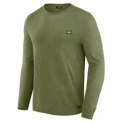 Green Bay Packers J. Palmer In-The-Pocket Long Sleeve T-Shirt Olive | NFL