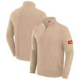 Kansas City Chiefs J. Palmer Franchise Quarter-Zip Sweater Tan | NFL