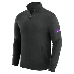 Minnesota Vikings J. Palmer Franchise Quarter-Zip Sweater Black | NFL
