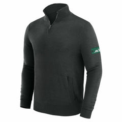 New York Jets J. Palmer Franchise Quarter-Zip Sweater Black | NFL