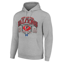 Atlanta Falcons Starter 80s Retro Pullover Hoodie Heather Gray | NFL