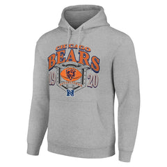Chicago Bears Starter 80s Retro Pullover Hoodie Heather Gray | NFL