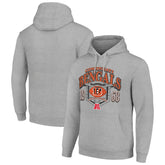 Cincinnati Bengals Starter 80s Retro Pullover Hoodie Heather Gray | NFL