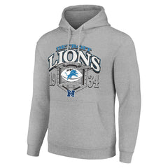 Detroit Lions Starter 80s Retro Pullover Hoodie Heather Gray | NFL