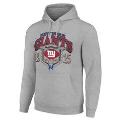 New York Giants Starter 80s Retro Pullover Hoodie Heather Gray | NFL