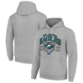 Philadelphia Eagles Starter 80s Retro Pullover Hoodie Heather Gray | NFL