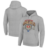 San Francisco 49ers Starter 80s Retro Pullover Hoodie Heather Gray | NFL