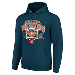 Denver Broncos Starter 80s Retro Pullover Hoodie Navy | NFL