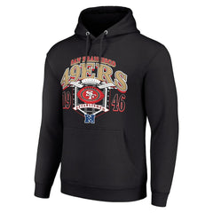 San Francisco 49ers Starter 80s Retro Pullover Hoodie Black | NFL