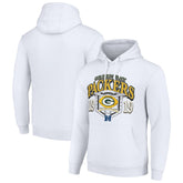 Green Bay Packers Starter 80s Retro Pullover Hoodie White | NFL