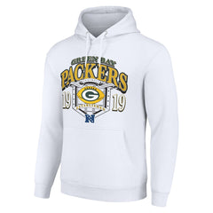 Green Bay Packers Starter 80s Retro Pullover Hoodie White | NFL