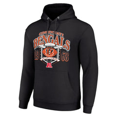 Cincinnati Bengals Starter 80s Retro Pullover Hoodie Black | NFL