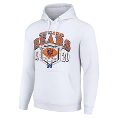 Chicago Bears Starter 80s Retro Pullover Hoodie White | NFL
