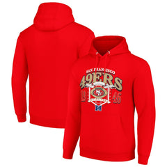 San Francisco 49ers Starter 80s Retro Pullover Hoodie Scarlet | NFL