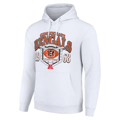Cincinnati Bengals Starter 80s Retro Pullover Hoodie White | NFL