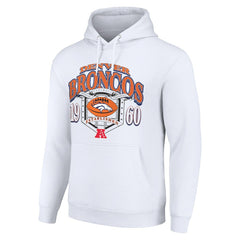 Denver Broncos Starter 80s Retro Pullover Hoodie White | NFL