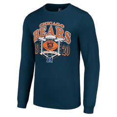 Chicago Bears Starter Retro Long Sleeve Graphic T-Shirt Navy | NFL