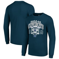 Dallas Cowboys Starter Retro Long Sleeve Graphic T-Shirt Navy | NFL