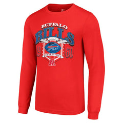 Buffalo Bills Starter Retro Long Sleeve Graphic T-Shirt Red | NFL