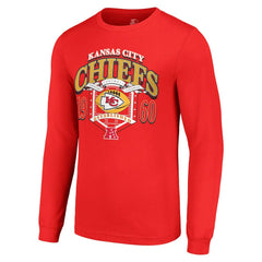 Kansas City Chiefs Starter Retro Long Sleeve Graphic T-Shirt Red | NFL
