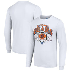 Chicago Bears Starter Retro Long Sleeve Graphic T-Shirt White | NFL