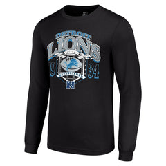 Detroit Lions Starter Retro Long Sleeve Graphic T-Shirt Black | NFL