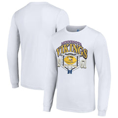 Minnesota Vikings Starter Retro Long Sleeve Graphic T-Shirt White | NFL
