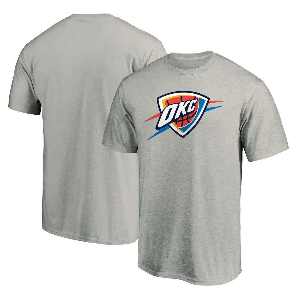 Oklahoma City Thunder Primary Logo T-Shirt Heather Gray - NBA