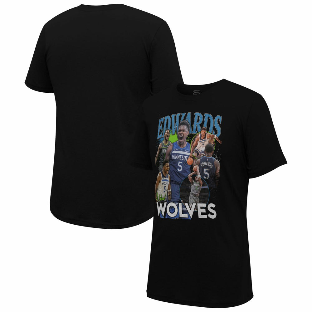 Anthony Edwards Minnesota Timberwolves Stadium Essentials Unisex Player Crossroads T-Shirt Black - NBA