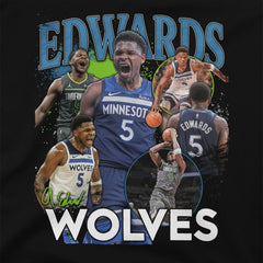 Anthony Edwards Minnesota Timberwolves Stadium Essentials Unisex Player Crossroads T-Shirt Black - NBA