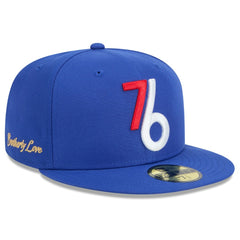 Philadelphia 76ers 2024/25 City Edition Alternate 59FIFTY Fitted Hat Royal - NBA