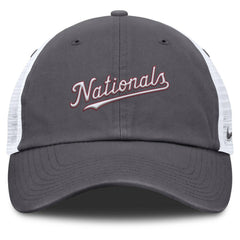 Washington Nationals Nike Wordmark Club Adjustable Trucker Hat - MLB