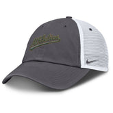Athletics Nike Wordmark Club Adjustable Trucker Hat - MLB