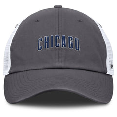 Chicago Cubs Nike Wordmark Club Adjustable Trucker Hat - MLB