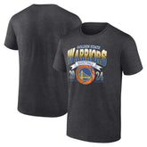 Golden State Warriors Fast Break Finisher T-Shirt Charcoal - NBA