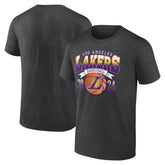 Los Angeles Lakers Fast Break Finisher T-Shirt Charcoal - NBA