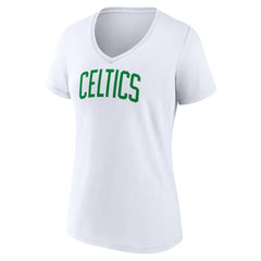 Boston Celtics Women's Wordmark Home V-Neck T-Shirt White - NBA