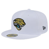 Jacksonville Jaguars New Era Throwback Logo Omaha 59FIFTY Fitted Hat White | NFL