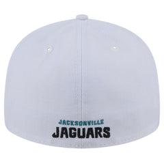 Jacksonville Jaguars New Era Throwback Logo Omaha Low Profile 59FIFTY Fitted Hat White | NFL