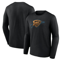 Oklahoma City Thunder Hardwood Long Sleeve T-Shirt Black - NBA