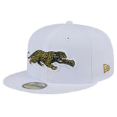 Jacksonville Jaguars New Era Throwback Crawl Omaha 59FIFTY Fitted Hat White | NFL